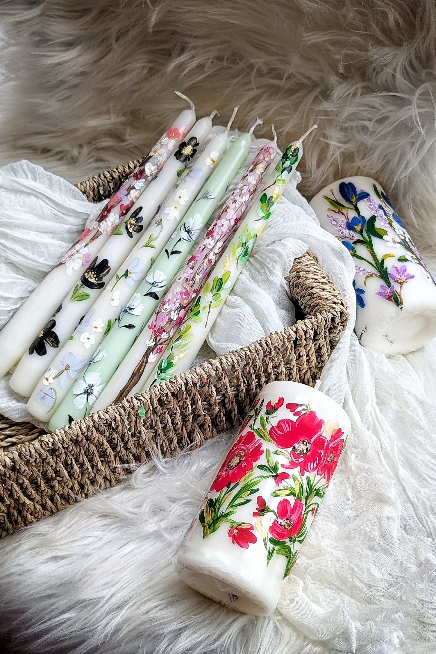 Hand-Painted Bespoke Candles